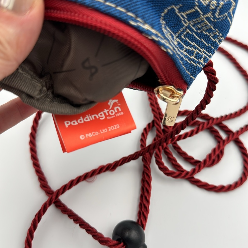 Paddington Bear Signare Tapestry Crossbody Phone Bag Mini Purse Blue - Picture 5 of 13